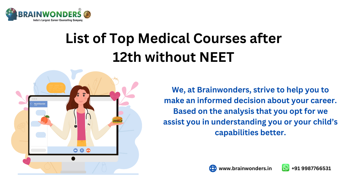 Medical Courses after 12th without NEET
